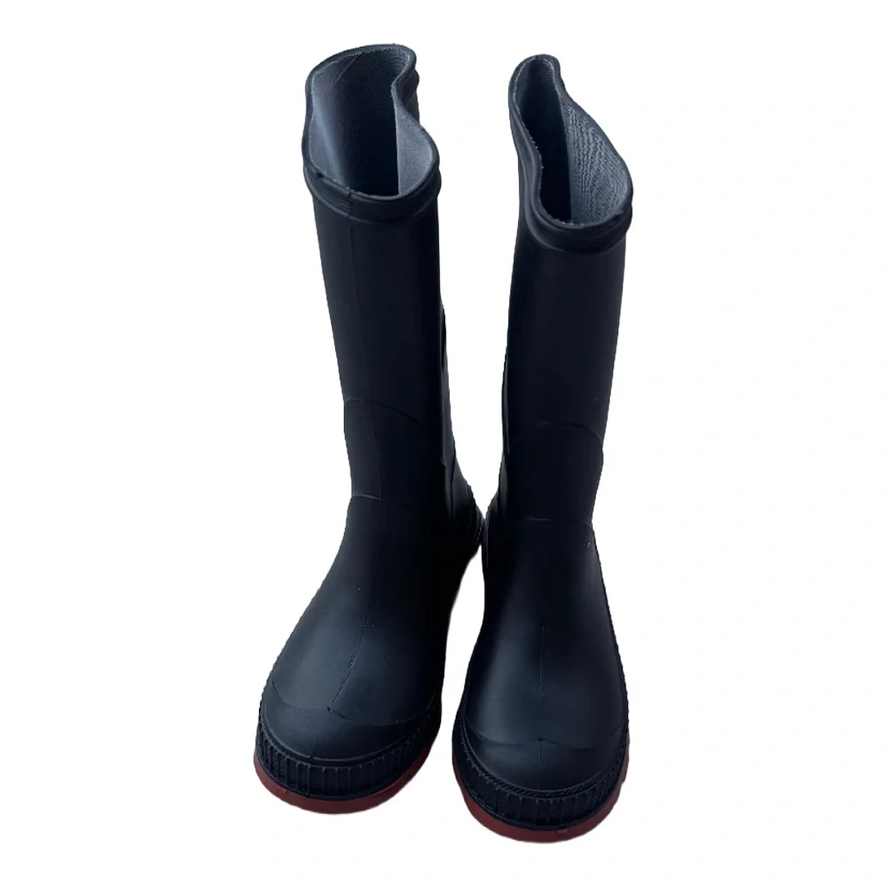 NWOT Kids Black Rain Boots